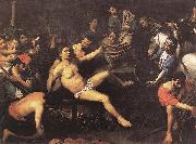 VALENTIN DE BOULOGNE Martyrdom of St Lawrence et oil painting on canvas